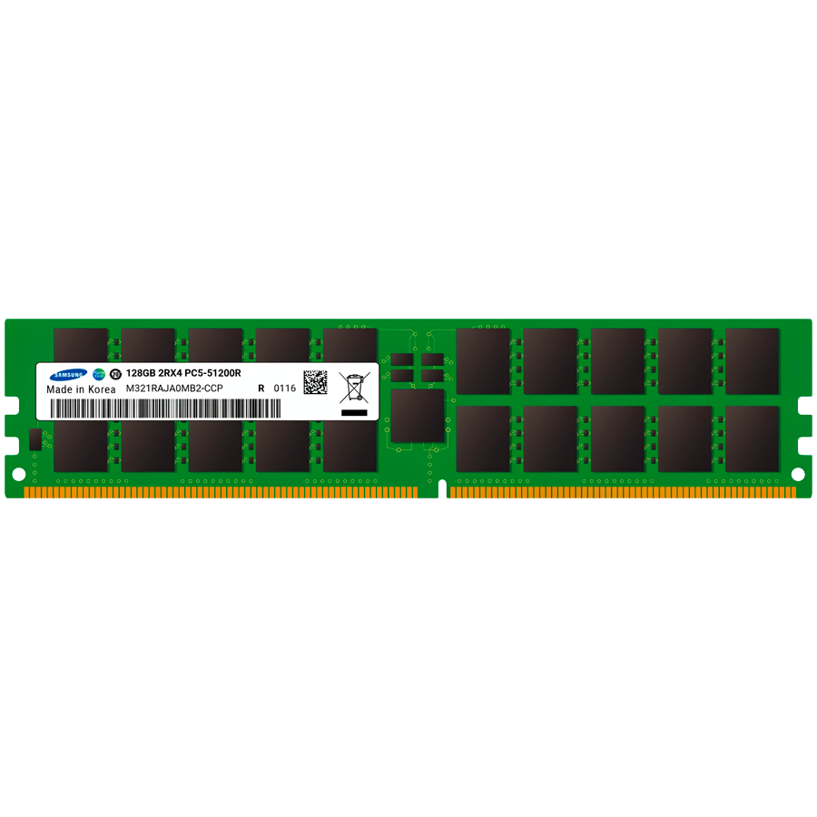 SAMSUNG 128GB DDR5 6400MHz CL52 ECC RDIMM 2Rx4