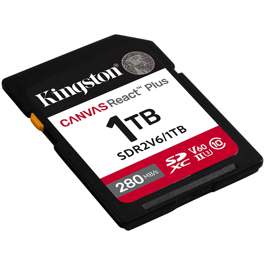 Kingston 1TB SDXC Canvas React Plus SDXC UHS-II 280R/150W U3 V60