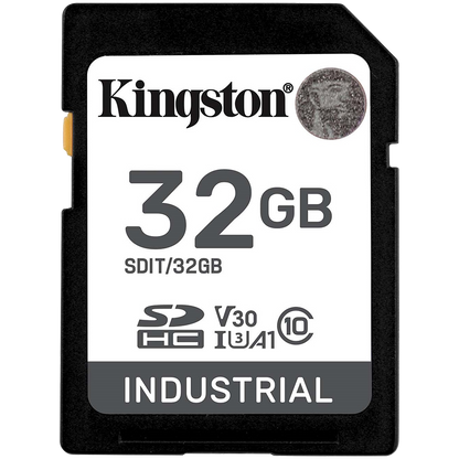 Kingston 32GB SDHC Industrial -40C to 85C C10 UHS-I U3 V30 A1 pSLC