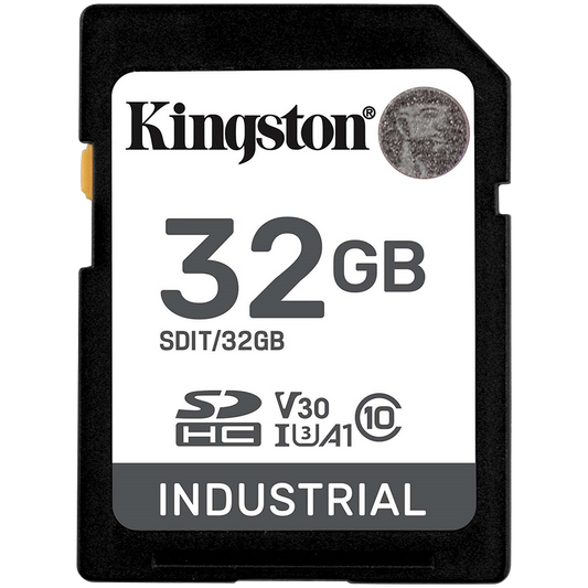 Kingston 32GB SDHC Industrial -40C to 85C C10 UHS-I U3 V30 A1 pSLC