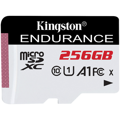 Kingston 256GB microSDXC Endurance 95R/45W C10 A1 UHS-I Card Only