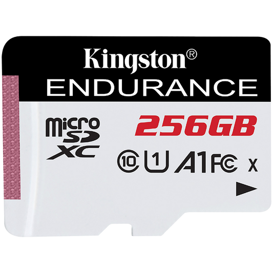 Kingston 256GB microSDXC Endurance 95R/45W C10 A1 UHS-I Card Only