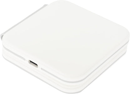 Dviced 2-in-1 foldable magnetic wireless charger - White
