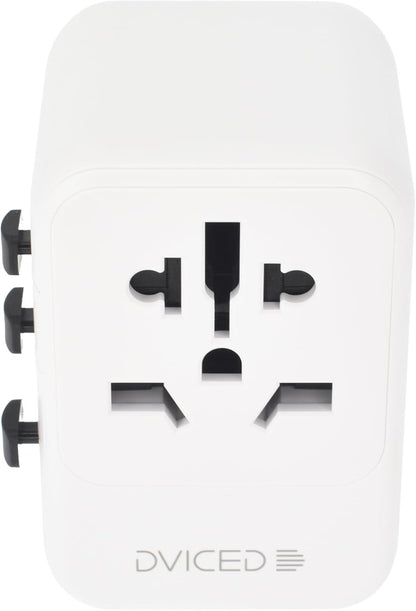 Dviced Universal Travel Adapter 28W – Fast Charging | White