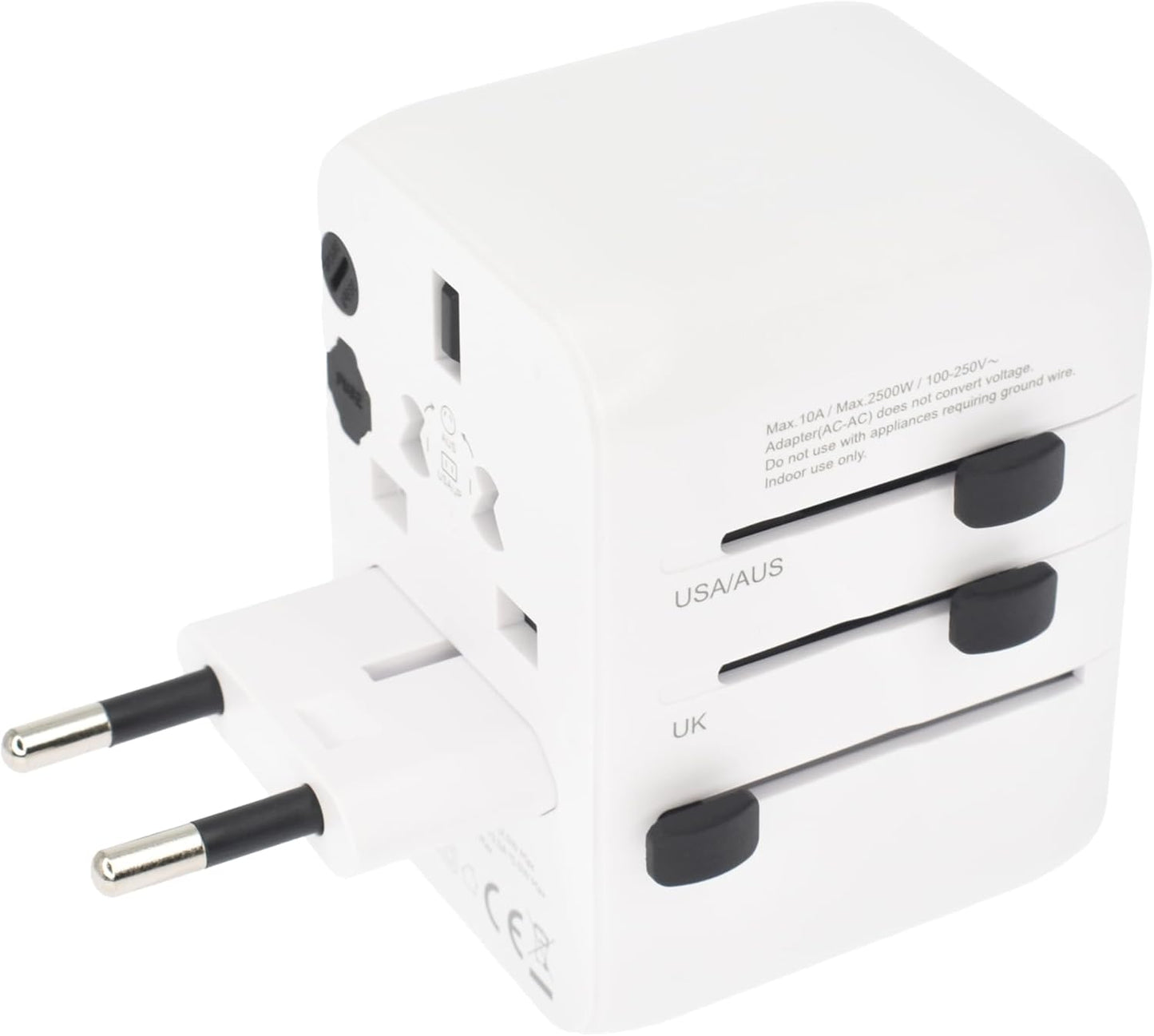 Dviced Universal Travel Adapter 28W – Fast Charging | White