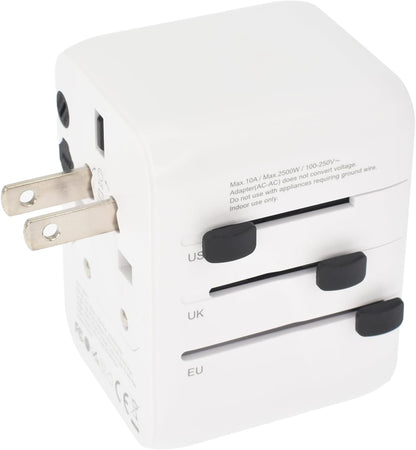Dviced Universal Travel Adapter 28W – Fast Charging | White
