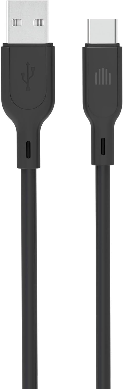 Dviced Cable USB-A to USB-C silicone 1,25m - Black