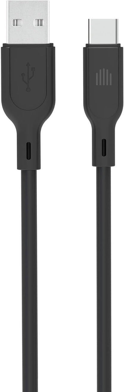 Dviced Cable USB-A to USB-C silicone 1,25m - Black