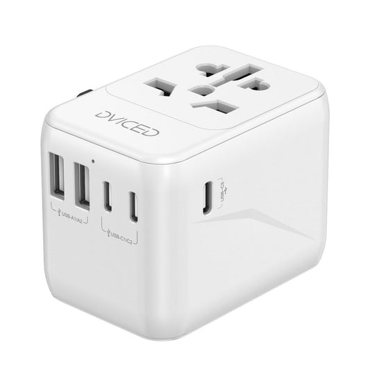 Dviced Universal Travel Adapter 28W – Fast Charging | White