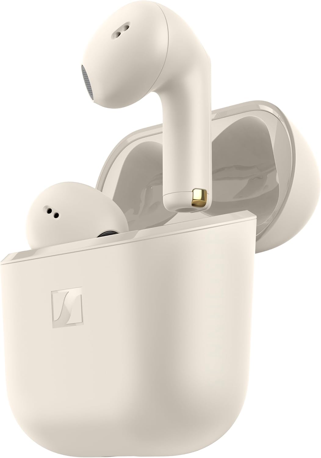 Sennheiser ACCENTUM Open Wireless Earbuds - Ear Buds with Open Design, Dynamic Sound and Bluetooth 5.3, IPX4 Splash Resistance, 28-Hour Battery Life and USB-C Charging Case - Cream