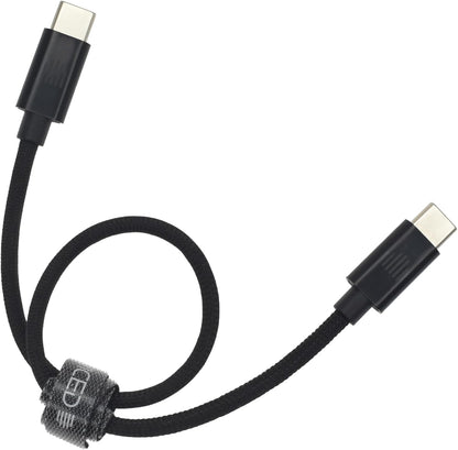 Dviced Cable USB-C to USB-C Nylon Textile 0,25m - Black