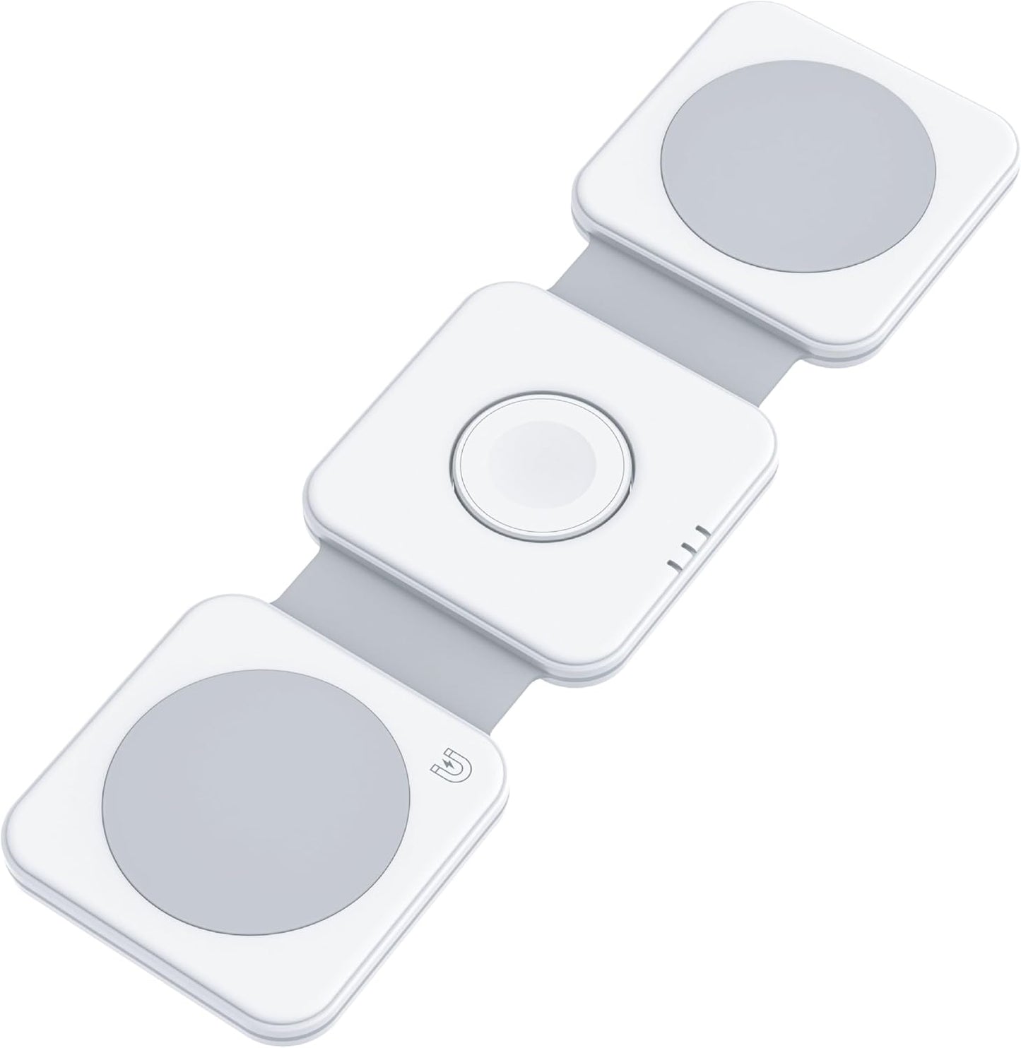 Dviced 3-in-1 foldable magnetic wireless charger - White