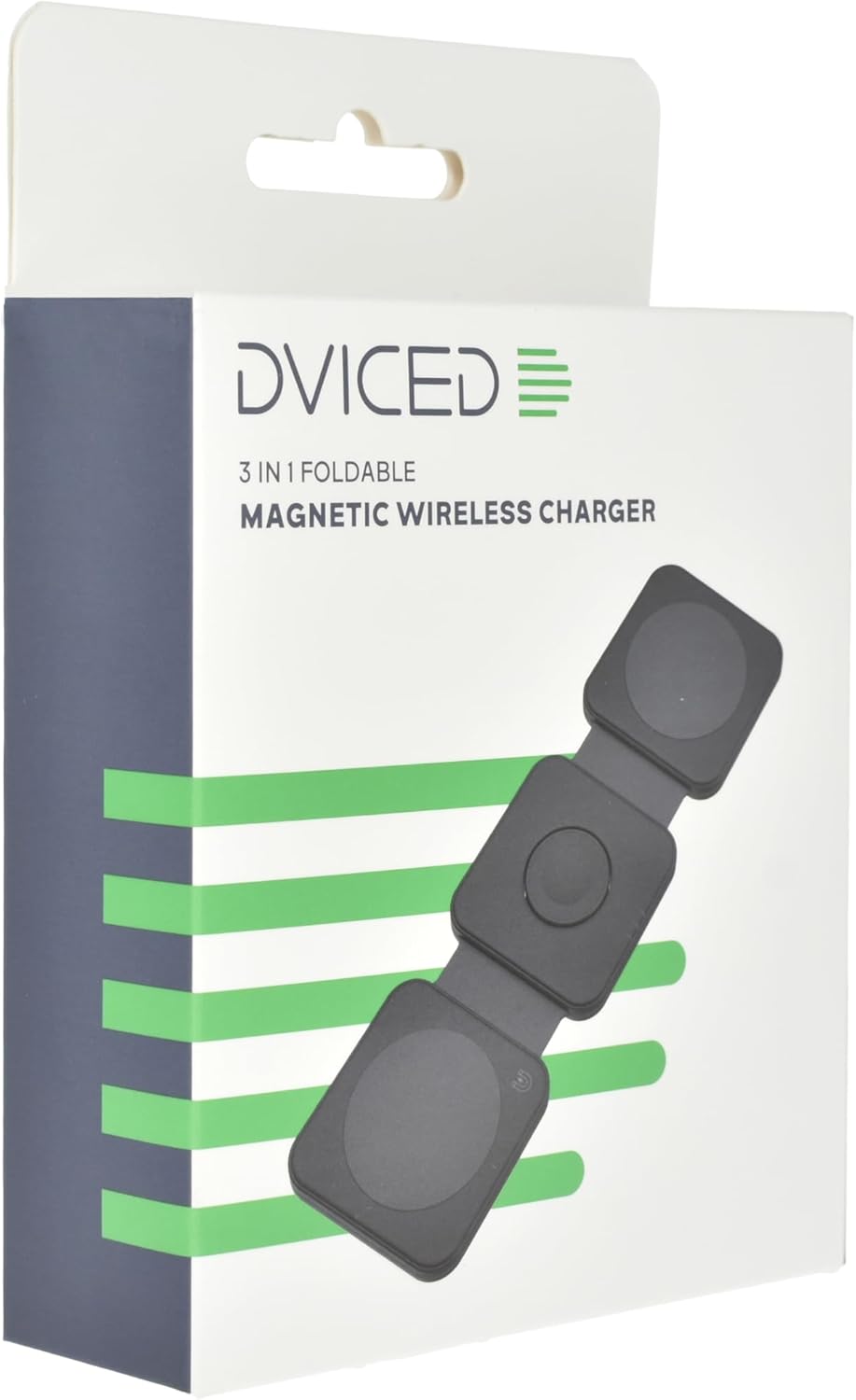 Dviced 3-in-1 foldable magnetic wireless charger - Black