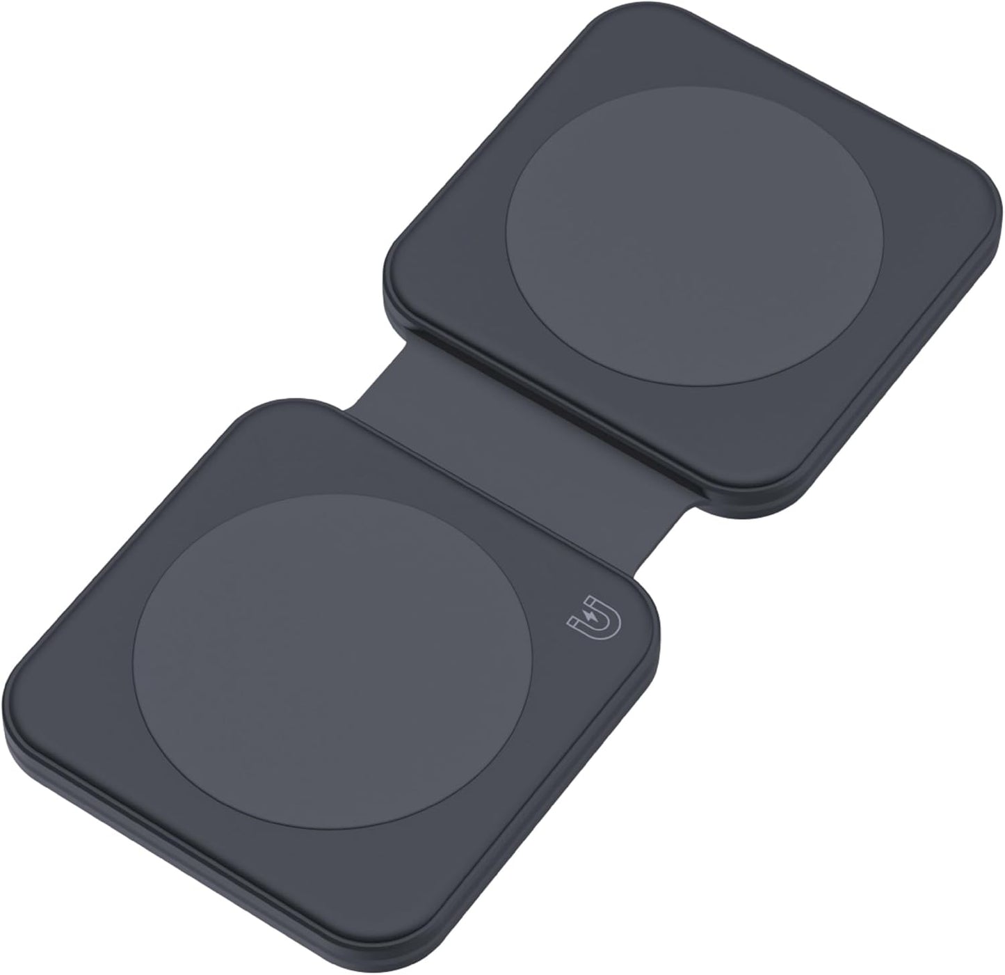 Dviced 2-in-1 foldable magnetic wireless charger - Black