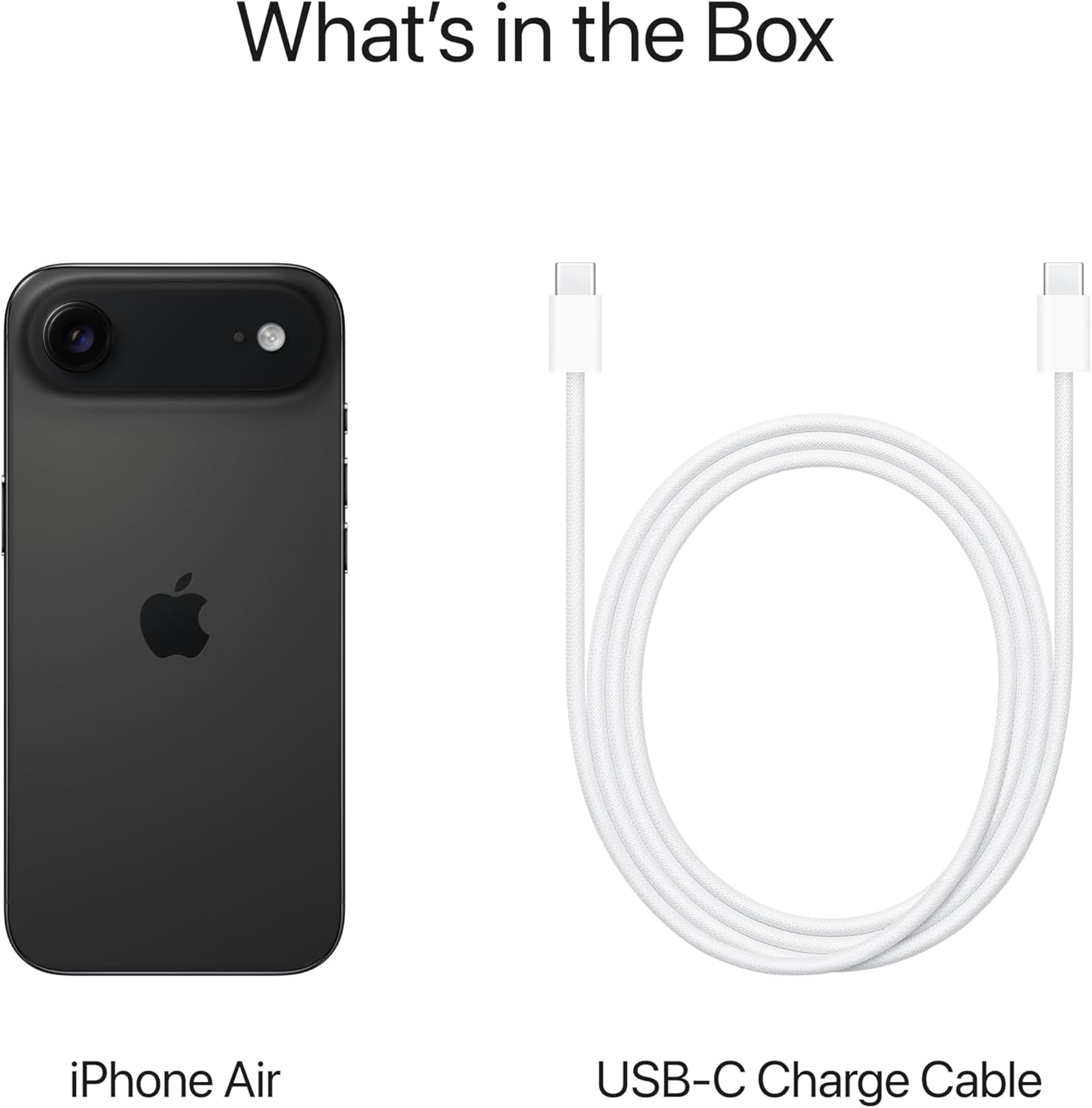 Apple iPhone Air 256 GB: Thinnest iPhone Ever, 6.5-inch Display with ProMotion up to 120Hz, Powerful A19 Pro Chip, Center Stage Front Camera, All-Day Battery Life; Space Black