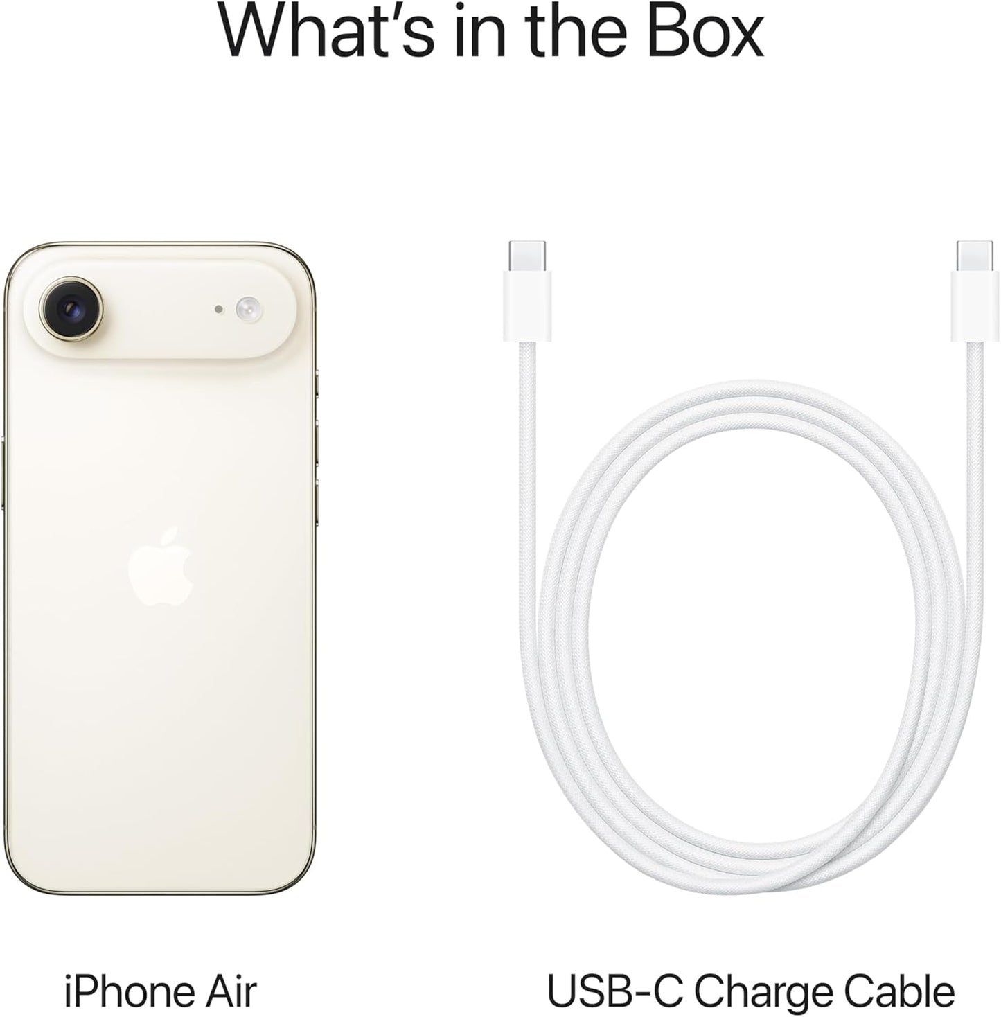 Apple iPhone Air: Thinnest iPhone Ever, 6.5-inch Display with ProMotion up to 120Hz, Powerful A19 Pro Chip, Center Stage Front Camera, All-Day Battery Life
