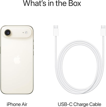 Apple iPhone Air: Thinnest iPhone Ever, 6.5-inch Display with ProMotion up to 120Hz, Powerful A19 Pro Chip, Center Stage Front Camera, All-Day Battery Life