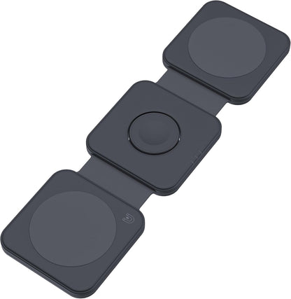 Dviced 3-in-1 foldable magnetic wireless charger - Black