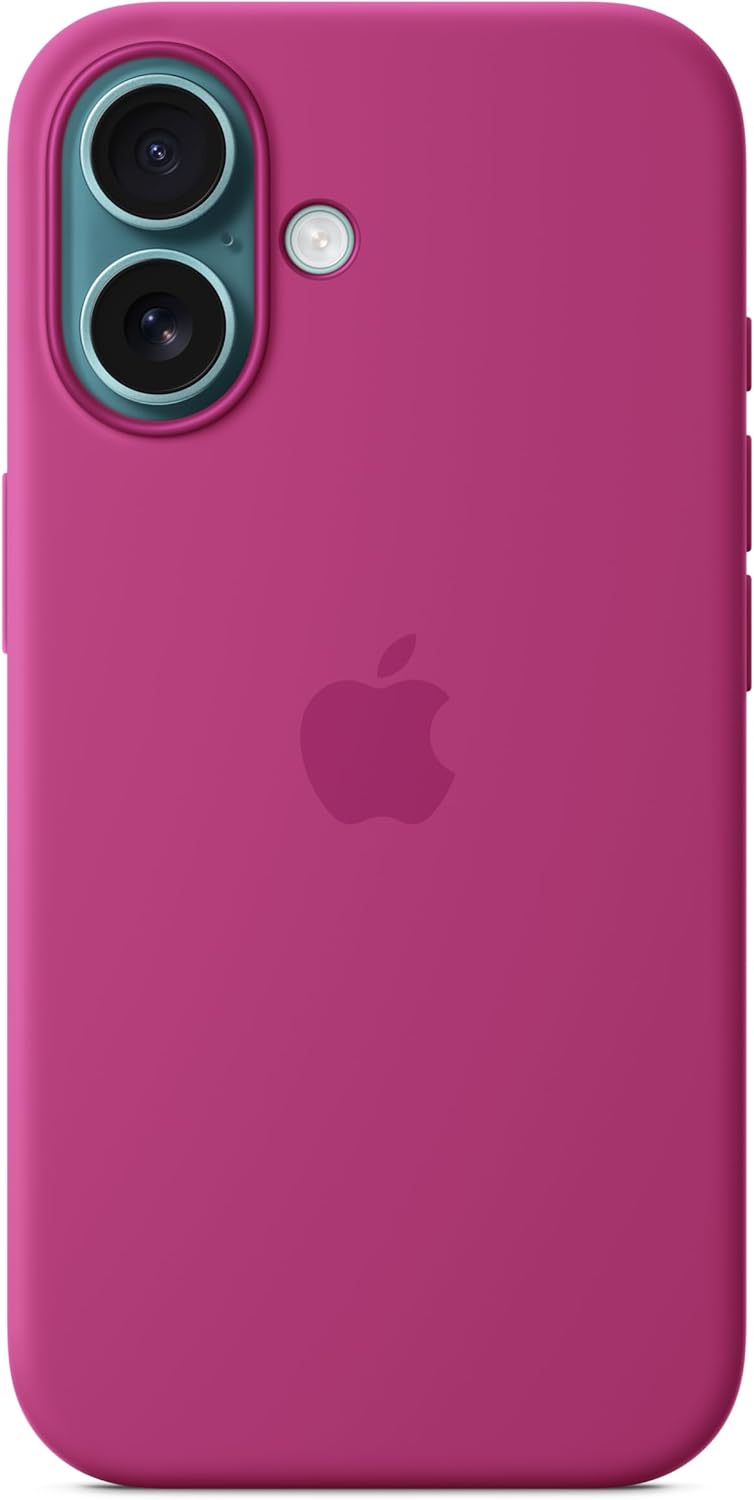 Apple iPhone 16 Silicone Case with MagSafe - Fuchsia