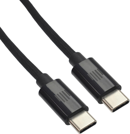 Dviced Cable USB-C to USB-C Nylon Textile 0,25m - Black