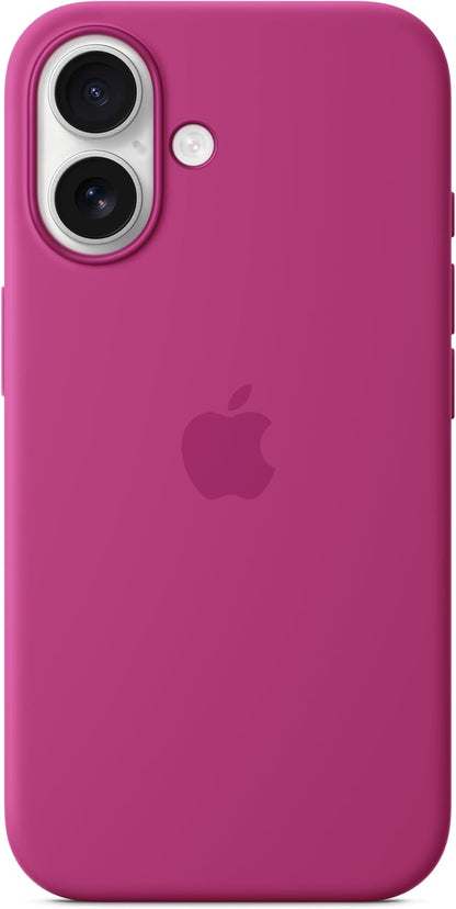 Apple iPhone 16 Silicone Case with MagSafe - Fuchsia
