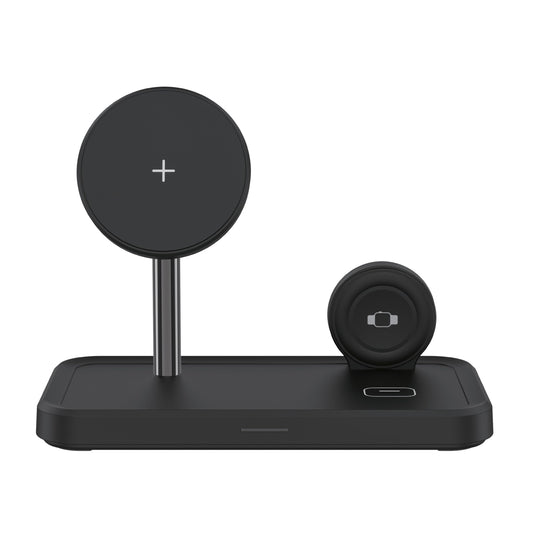 Dviced 3-in-1 magnetic wireless stand with cable - Black