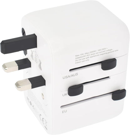Dviced Universal Travel Adapter 28W – Fast Charging | White