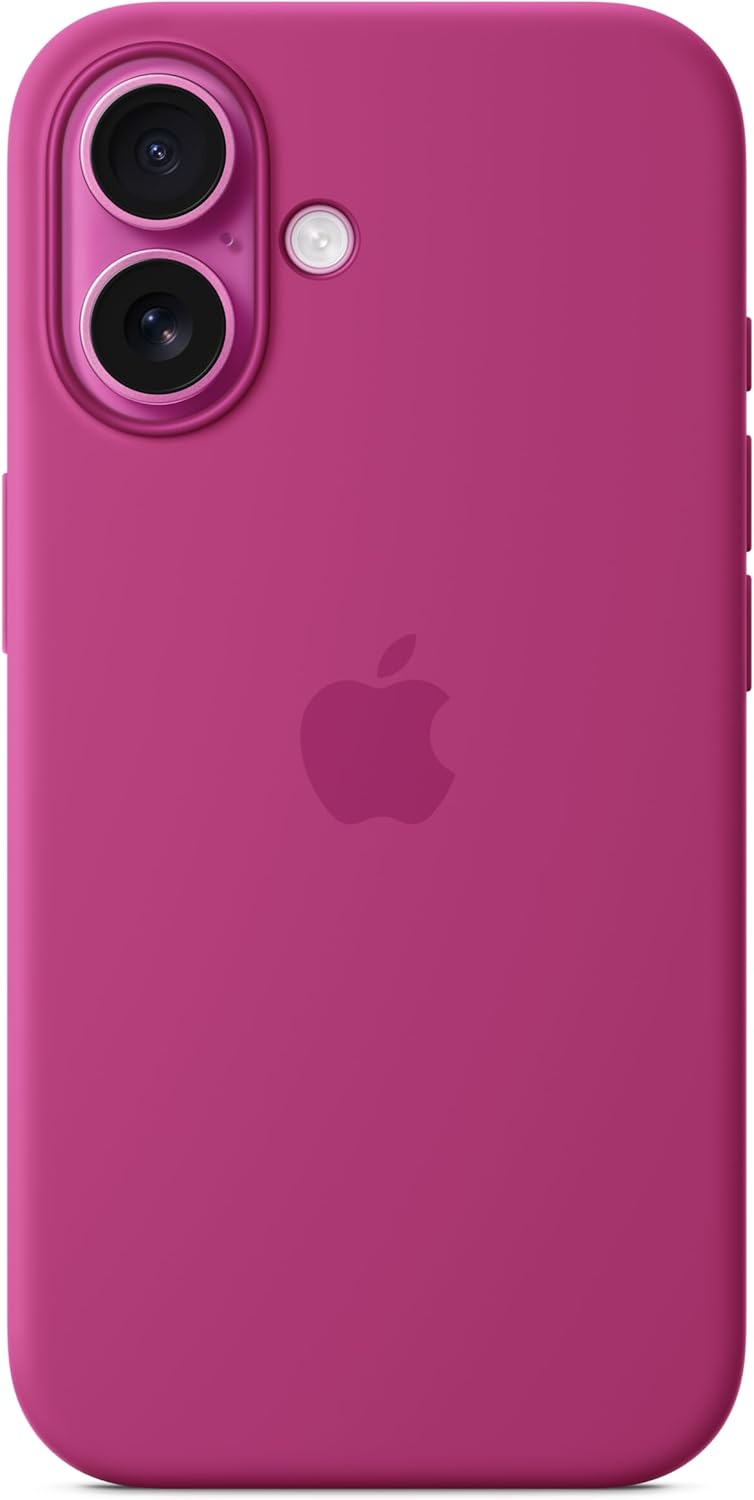 Apple iPhone 16 Silicone Case with MagSafe - Fuchsia