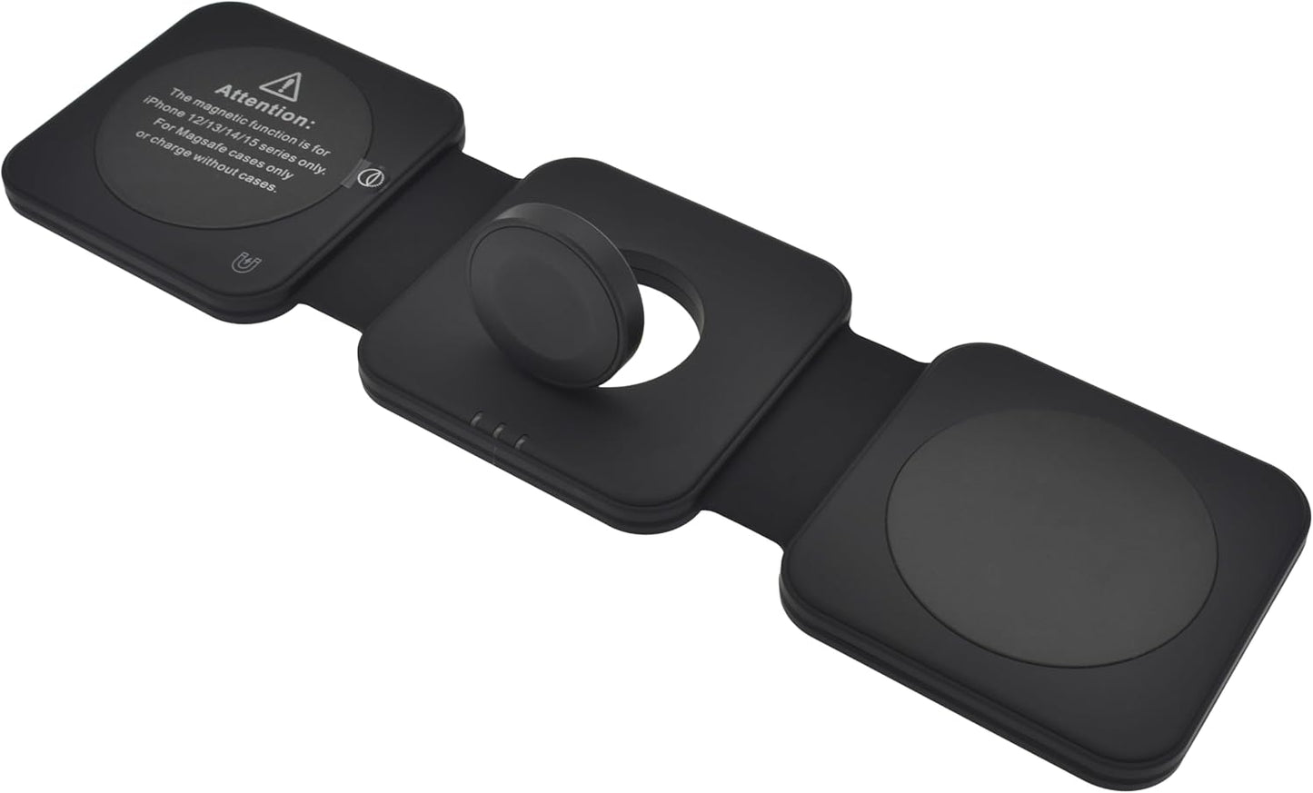 Dviced 3-in-1 foldable magnetic wireless charger - Black