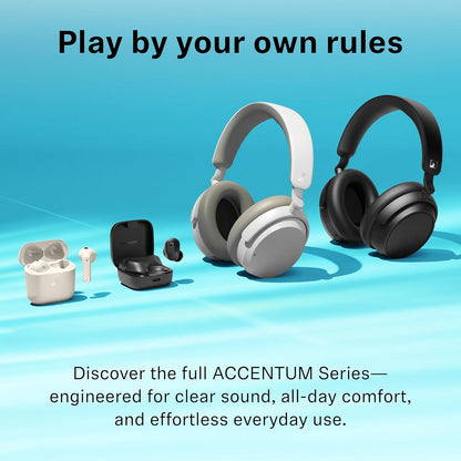 Sennheiser ACCENTUM Open Wireless Earbuds - Ear Buds with Open Design, Dynamic Sound and Bluetooth 5.3, IPX4 Splash Resistance, 28-Hour Battery Life and USB-C Charging Case - Cream