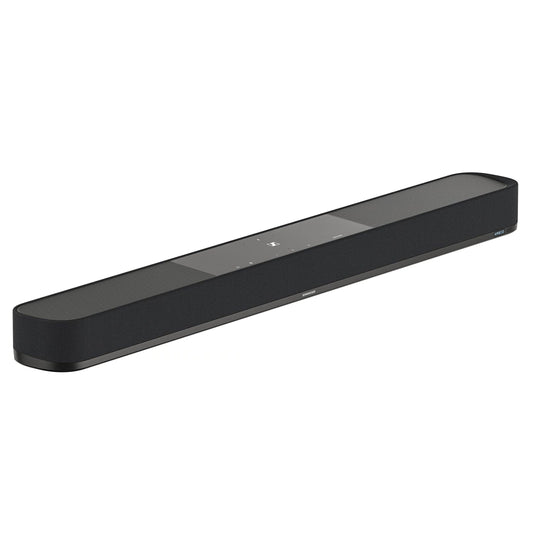 Sennheiser Consumer Audio AMBEO Soundbar Plus for TV and Music with Immersive 3D Surround Sound, Virtual 7.1.4 Speaker Setup, Built-in Dual Subwoofers, Advanced Streaming Connectivity,Night Mode,Black