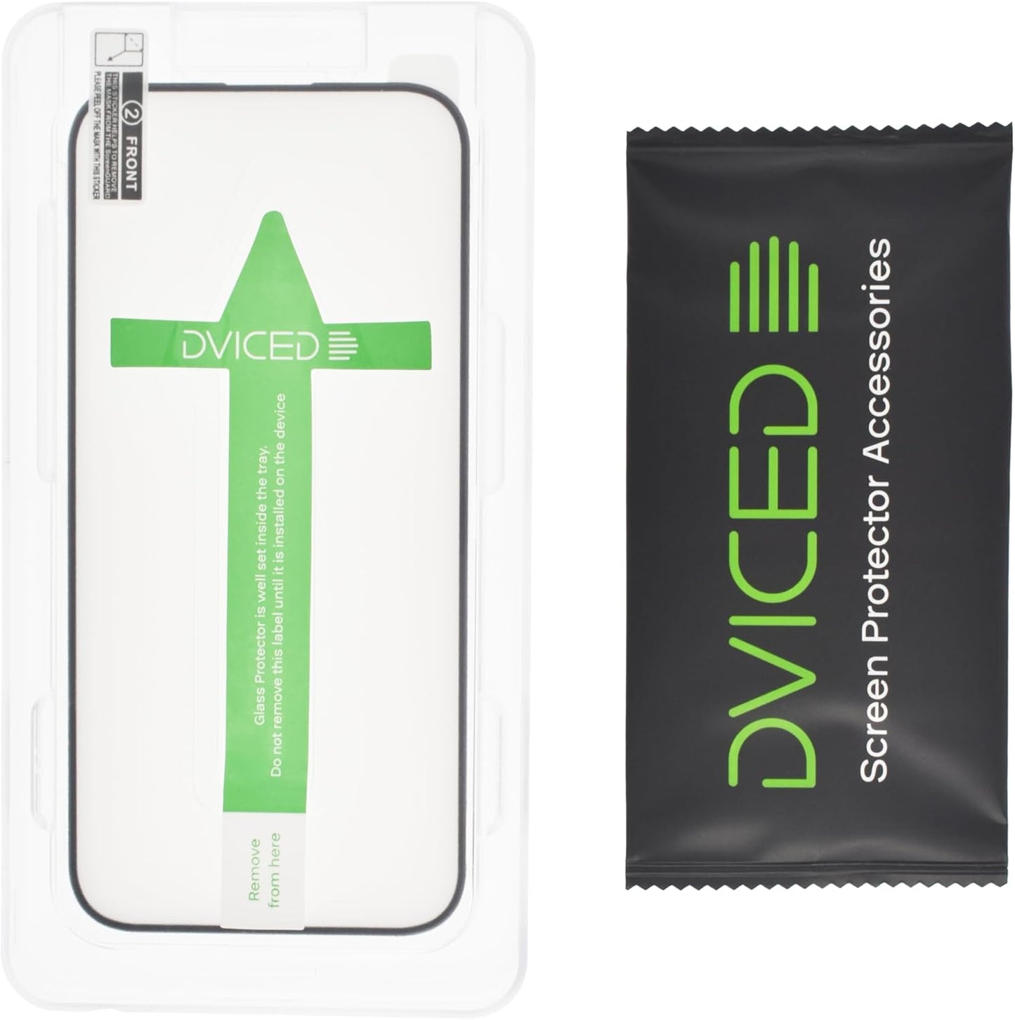 Dviced iPhone 15 silk print screen protector with applicator