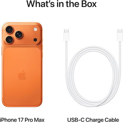 Apple iPhone 17 Pro Max: 6.9-inch Display with ProMotion, A19 Pro Chip, Best Battery Life in Any iPhone Ever, Pro Fusion Camera System, Center Stage Front Camera