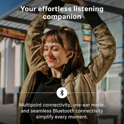 Sennheiser ACCENTUM Open Wireless Earbuds - Ear Buds with Open Design, Dynamic Sound and Bluetooth 5.3, IPX4 Splash Resistance, 28-Hour Battery Life and USB-C Charging Case - Cream