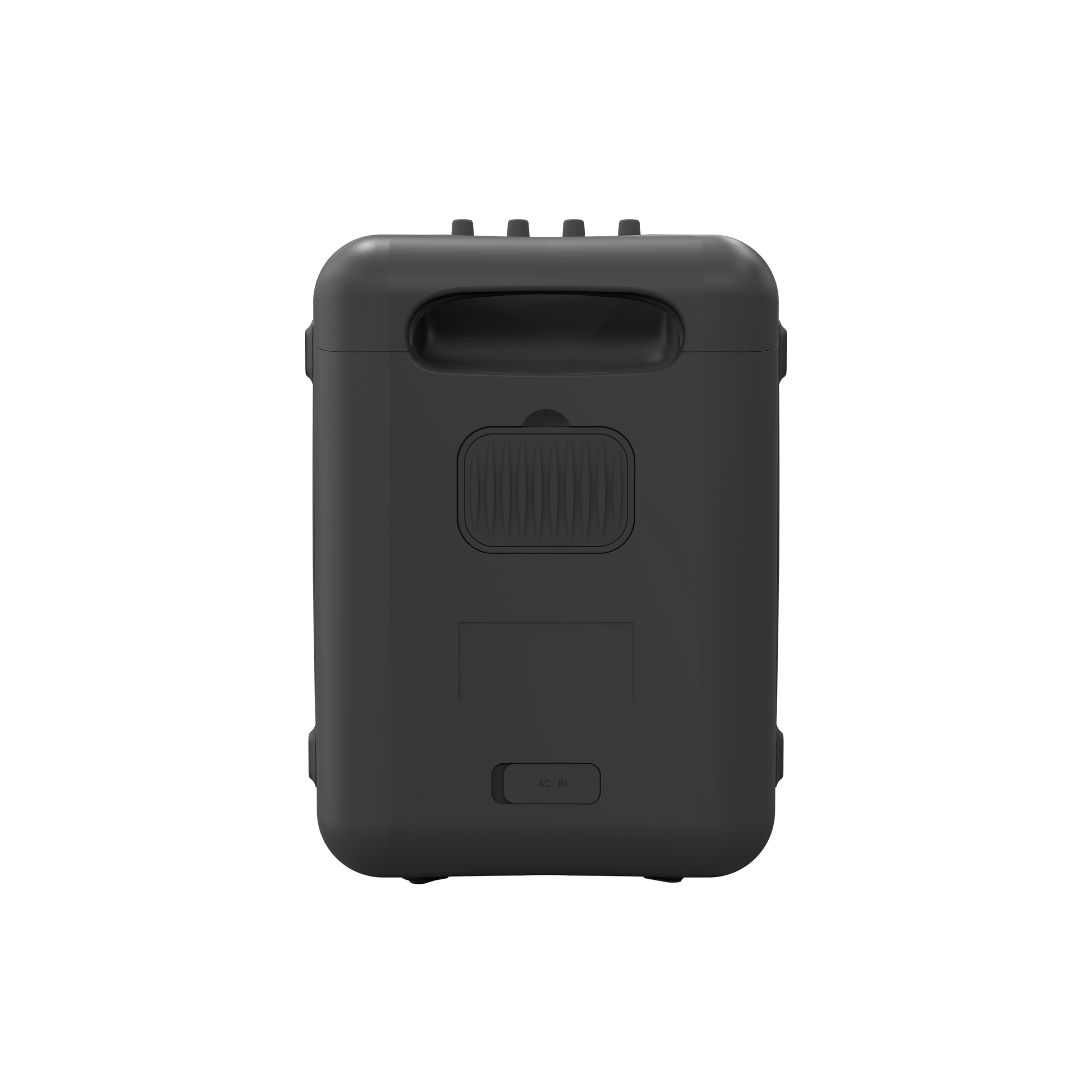 Klipsch Vegas Party Speaker Black Front View with RGB Lights