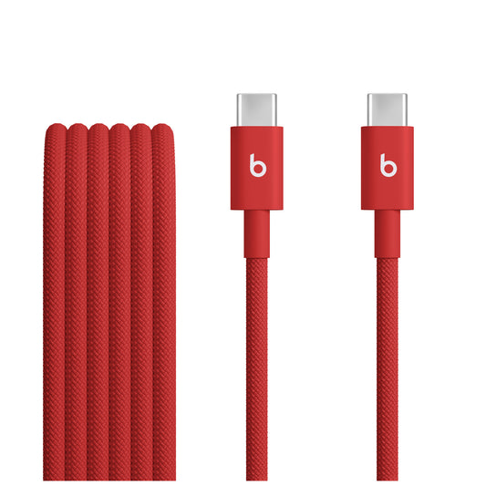 Beats USB-C to USB-C Woven Cable (1.5m) — Rapid Red by Apple – product photo