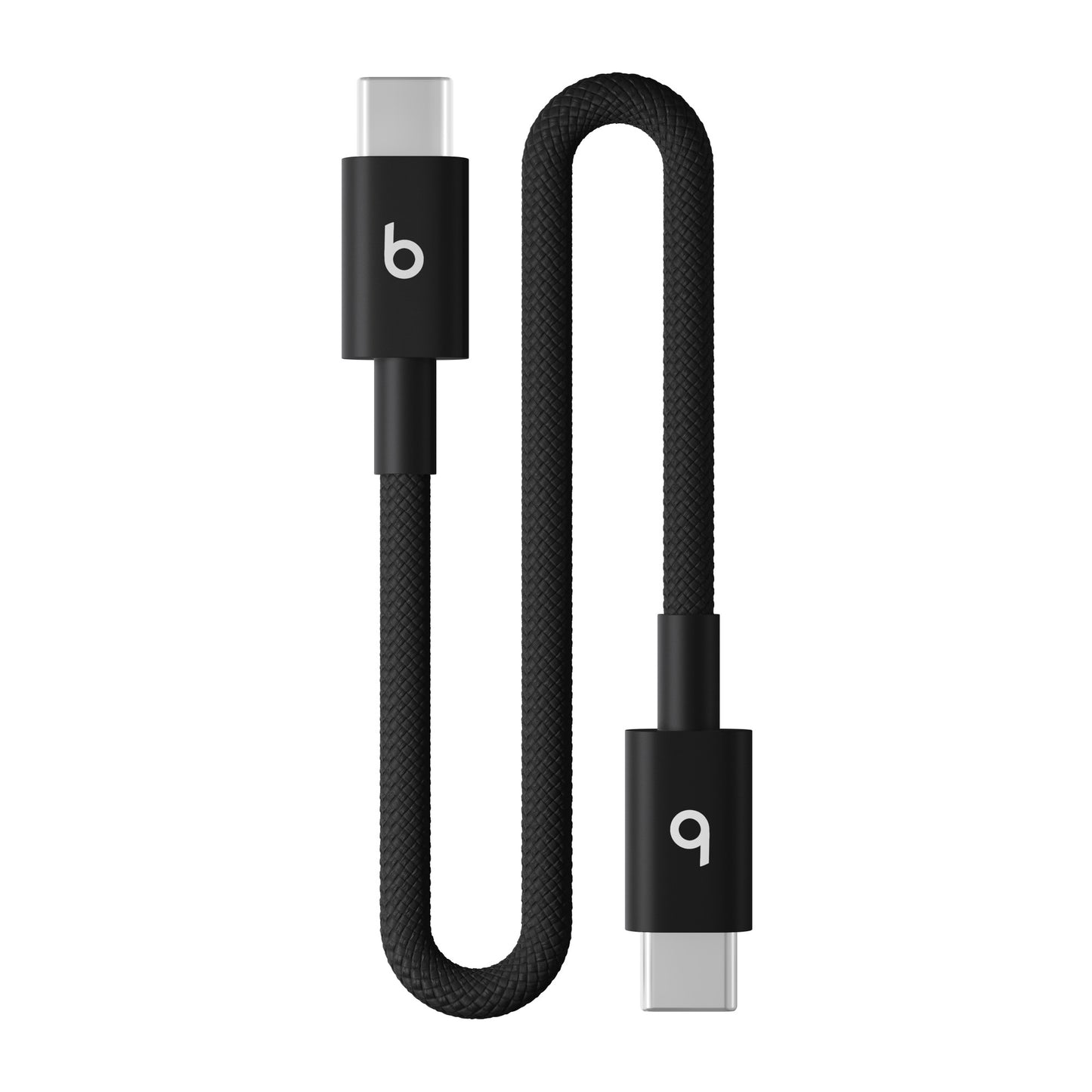 Beats USB-C to USB-C Woven Short Cable (20cm) — Bolt Black by Apple – product photo