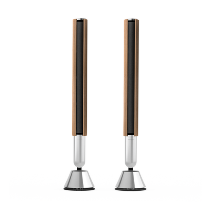 Pair of Beolab 28 speakers with Oak covers