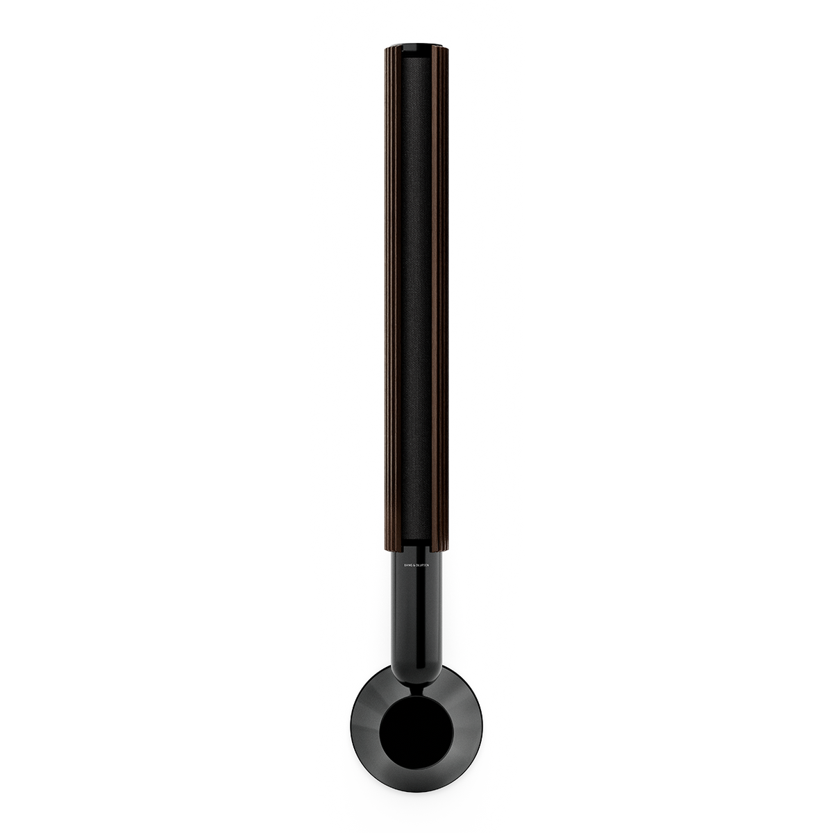 Pair of Beolab 28 speakers in Black Anthracite with Dark Oak covers