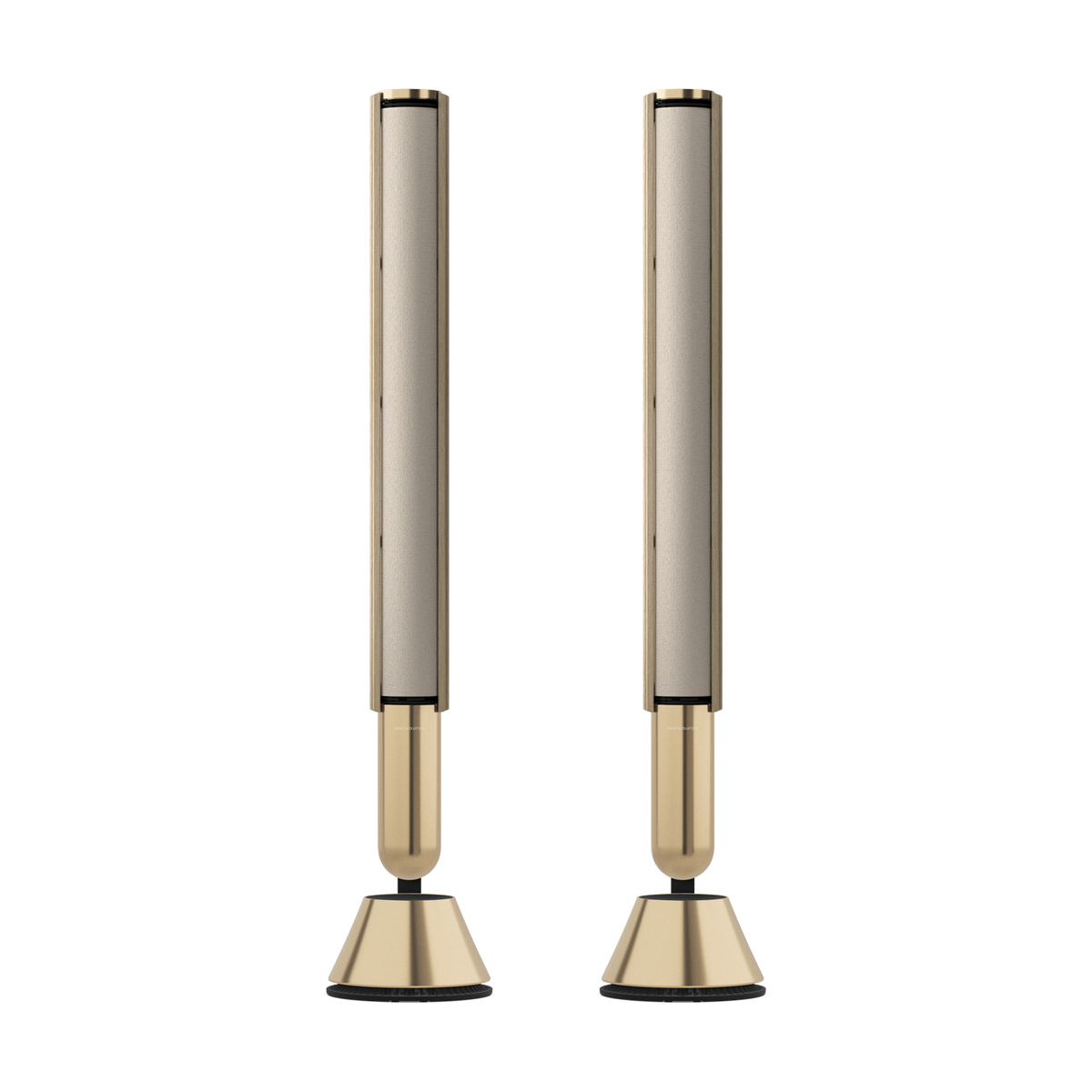 Pair of Beolab 28 speakers in Gold Tone