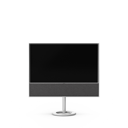 Beovision Contour 48-inch OLED TV in Natural Aluminium with Grey Melangé cover