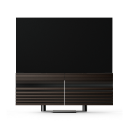 Beovision Harmony 65-inch OLED TV with Dark Oak speaker covers